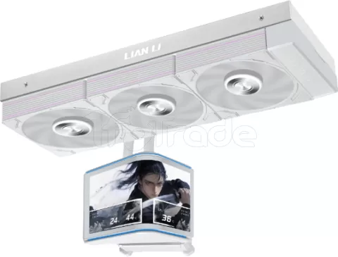 Photo de Kit Watercooling AIO Lian Li HydroShift II OLED P28 RGB - 360mm (Blanc)