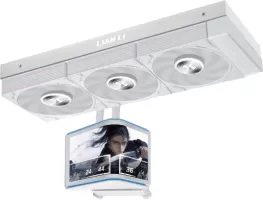Photo de Kit Watercooling AIO Lian Li HydroShift II OLED P28 RGB - 360mm (Blanc)