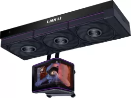 Photo de Kit Watercooling AIO Lian Li HydroShift II OLED P28 RGB - 360mm (Noir)