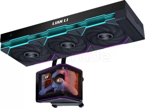 Photo de Kit Watercooling AIO Lian Li HydroShift II OLED TL RGB - 360mm (Noir)