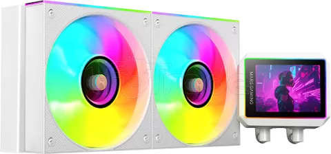 Photo de Kit Watercooling AIO Mars Gaming ML-Vision II RGB - 240mm (Blanc)