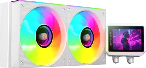 Photo de Kit Watercooling AIO Mars Gaming ML-Vision II RGB - 240mm (Blanc)