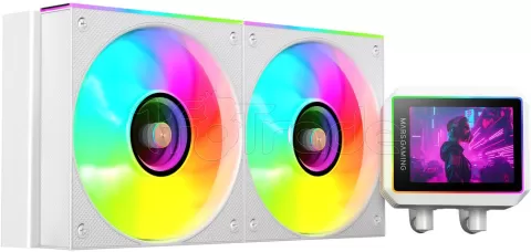 Photo de Kit Watercooling AIO Mars Gaming ML-Vision II RGB - 240mm (Blanc)