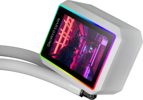 Photo de Kit Watercooling AIO Mars Gaming ML-Vision II RGB - 360mm (Blanc)