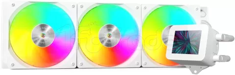 Photo de Kit Watercooling AIO Mars Gaming ML-Vision RGB - 360mm (Blanc)