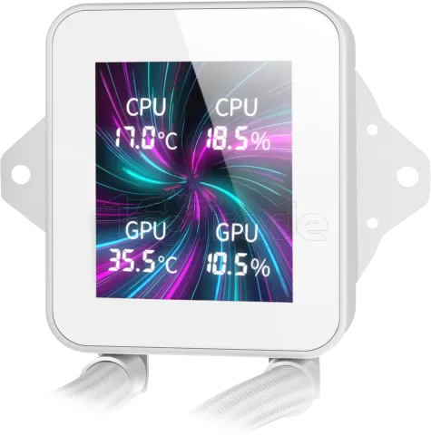 Photo de Kit Watercooling AIO Mars Gaming ML-Vision RGB - 360mm (Blanc)