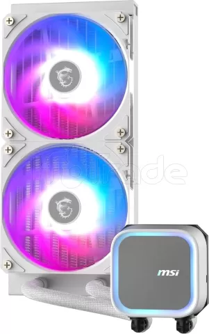 Photo de Kit Watercooling AIO MSI Mag CoreLiquid A13 RGB - 240mm (Blanc)
