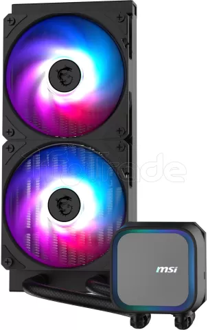 Photo de Kit Watercooling AIO MSI Mag CoreLiquid A13 RGB - 240mm (Noir)