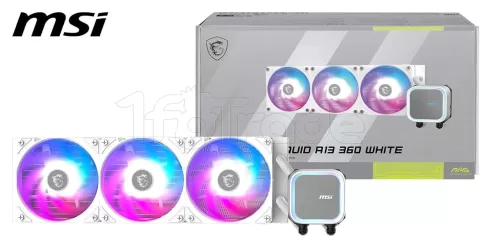 Photo de Kit Watercooling AIO MSI Mag CoreLiquid A13 RGB - 360mm (Blanc)