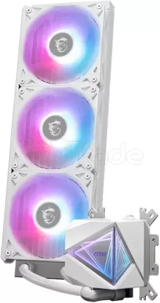 Photo de Kit Watercooling AIO MSI Mag CoreLiquid I RGB - 360mm (Blanc)