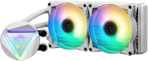 Photo de Kit Watercooling AIO MSI Mag CoreLiquid R V2 RGB - 240mm (Blanc)