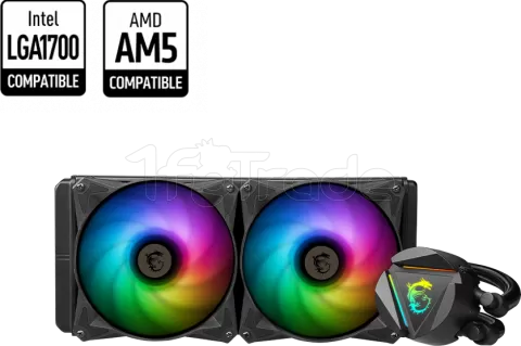 Photo de Kit Watercooling AIO MSI Mag CoreLiquid R V2 RGB - 280mm (Noir)