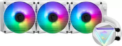 Photo de Kit Watercooling AIO MSI Mag CoreLiquid R V2 RGB - 360mm (Blanc)