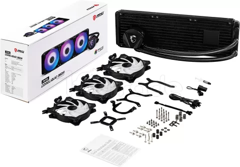 Photo de Kit Watercooling AIO MSI Mag CoreLiquid R V2 RGB - 360mm (Noir)