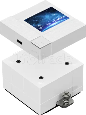 Photo de Kit Watercooling AIO Thermalright Core Matrix Vision RGB - 240mm (Blanc)
