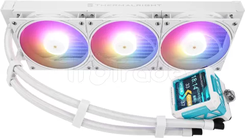 Photo de Kit Watercooling AIO Thermalright Frozen Warframe Pro RGB - 360mm (Blanc)