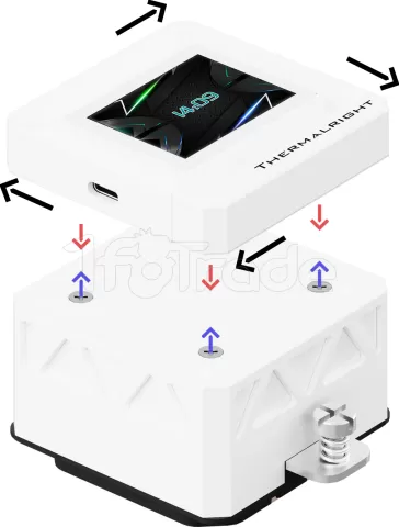 Photo de Kit Watercooling AIO Thermalright Frozen Warframe SE RGB - 240mm (Blanc)