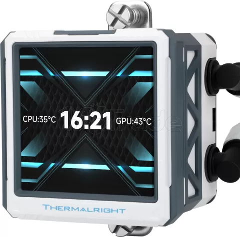 Photo de Kit Watercooling AIO Thermalright Frozen Warframe Ultra RGB - 360mm (Blanc)