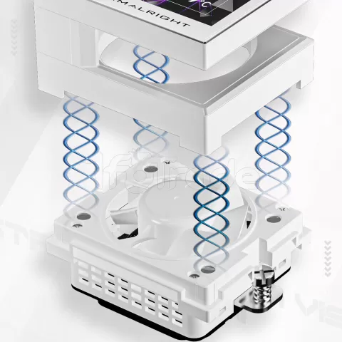 Photo de Kit Watercooling AIO Thermalright Stream Vision RGB - 360mm (Blanc)