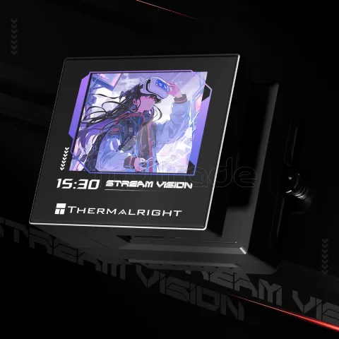 Photo de Kit Watercooling AIO Thermalright Stream Vision RGB - 360mm (Noir)