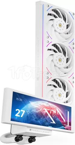 Photo de Kit Watercooling AIO Thermalright Trofeo Vision RGB - 360mm (Blanc)