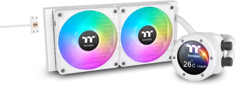 Photo de Kit Watercooling AIO Thermaltake TH V2 Ultra EX RGB - 240mm (Blanc)