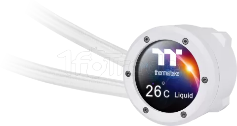 Photo de Kit Watercooling AIO Thermaltake TH V2 Ultra EX RGB - 280mm (Blanc)