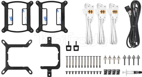 Photo de Kit Watercooling AIO Thermaltake TH V2 Ultra EX RGB - 360mm (Blanc)