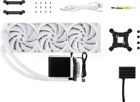 Photo de Kit Watercooling AIO Tryx Panorama RGB - 360mm (Blanc)