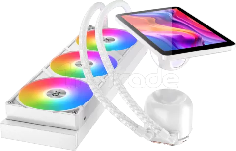 Photo de Kit Watercooling AIO Xigmatek Connect Pro RGB - 360mm (Blanc)