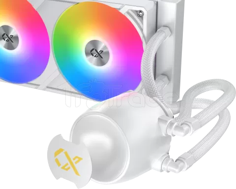 Photo de Kit Watercooling AIO Xigmatek Connect Pro RGB - 360mm (Blanc)