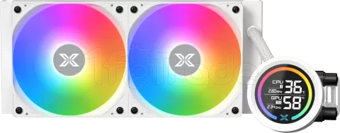 Photo de Kit Watercooling AIO Xigmatek Liquid Killer Digital RGB - 240mm (Blanc)