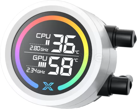 Photo de Kit Watercooling AIO Xigmatek Liquid Killer Digital RGB - 240mm (Blanc)