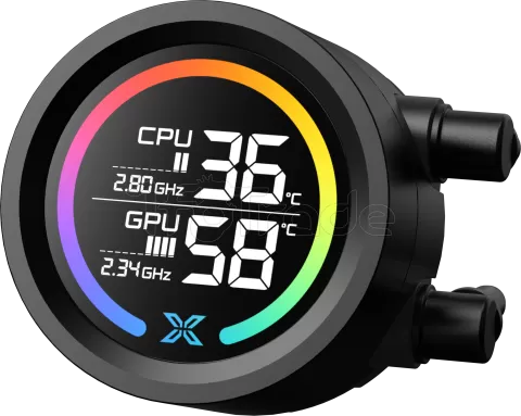 Photo de Kit Watercooling AIO Xigmatek Liquid Killer Digital RGB - 240mm (Noir)