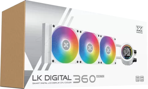 Photo de Kit Watercooling AIO Xigmatek Liquid Killer Digital RGB - 360mm (Blanc)