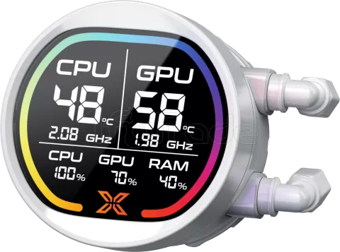 Photo de Kit Watercooling AIO Xigmatek Liquid Killer Pro Digital RGB - 360mm (Blanc)
