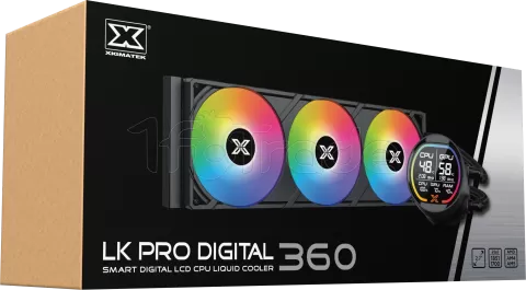 Photo de Kit Watercooling AIO Xigmatek Liquid Killer Pro Digital RGB - 360mm (Noir)
