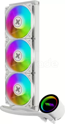 Photo de Kit Watercooling AIO Xilence LiQuRizer Gaming RGB - 360mm (Blanc)