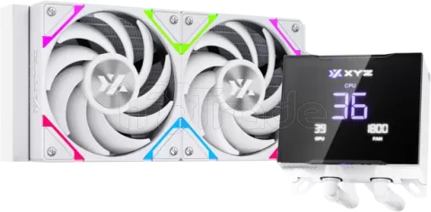 Photo de Kit Watercooling AIO XYZ Hydrotemp RGB - 240mm (Blanc)