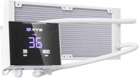 Photo de Kit Watercooling AIO XYZ Hydrotemp RGB - 240mm (Blanc)