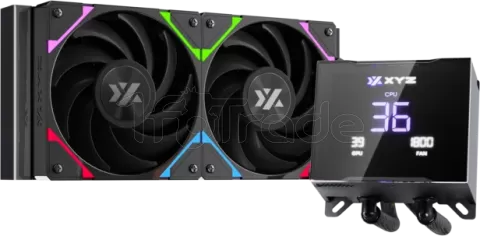 Photo de Kit Watercooling AIO XYZ Hydrotemp RGB - 240mm (Noir)