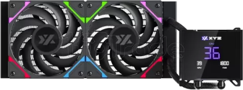 Photo de Kit Watercooling AIO XYZ Hydrotemp RGB - 240mm (Noir)