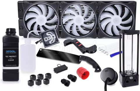 Photo de Kit Watercooling complet Alphacool Core Hurrican XT45 - 420mm (Noir)