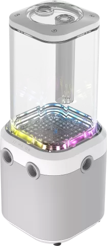 Photo de Kit Watercooling complet Corsair Hydro X iCue Link XH505i RX RGB - 360mm (Blanc)