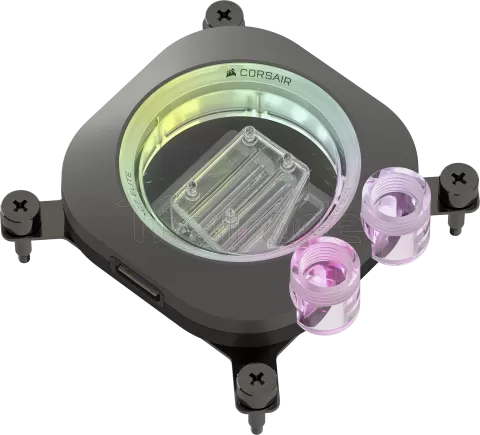 Photo de Kit Watercooling complet Corsair Hydro X iCue Link XH505i RX RGB - 360mm (Noir)
