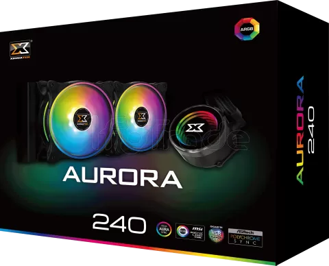 Photo de Kit Watercooling Xigmatek Aurora RGB - 240mm (Noir)
