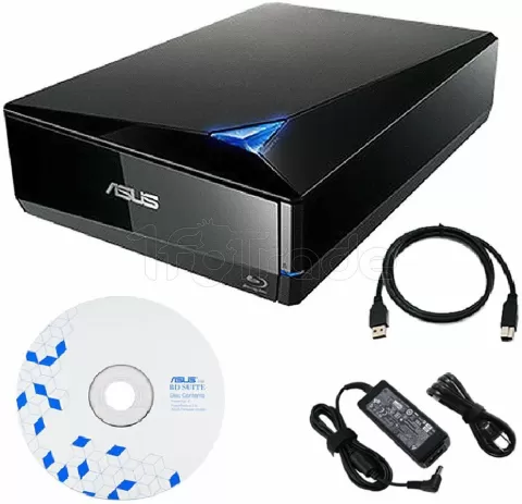 Photo de Lecteur Blu-Ray & Graveur DVD Asus TurboDrive BW-16D1X-U (Noir)