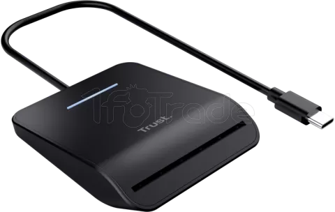 Photo de Lecteur de Cartes à puce Externe Trust USB-C Primo (Noir)