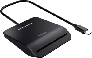 Photo de Lecteur de Cartes à puce Externe Trust USB-C Primo (Noir)