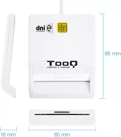 Photo de Lecteur de Cartes à puce TooQ TQR-210 USB 2.0